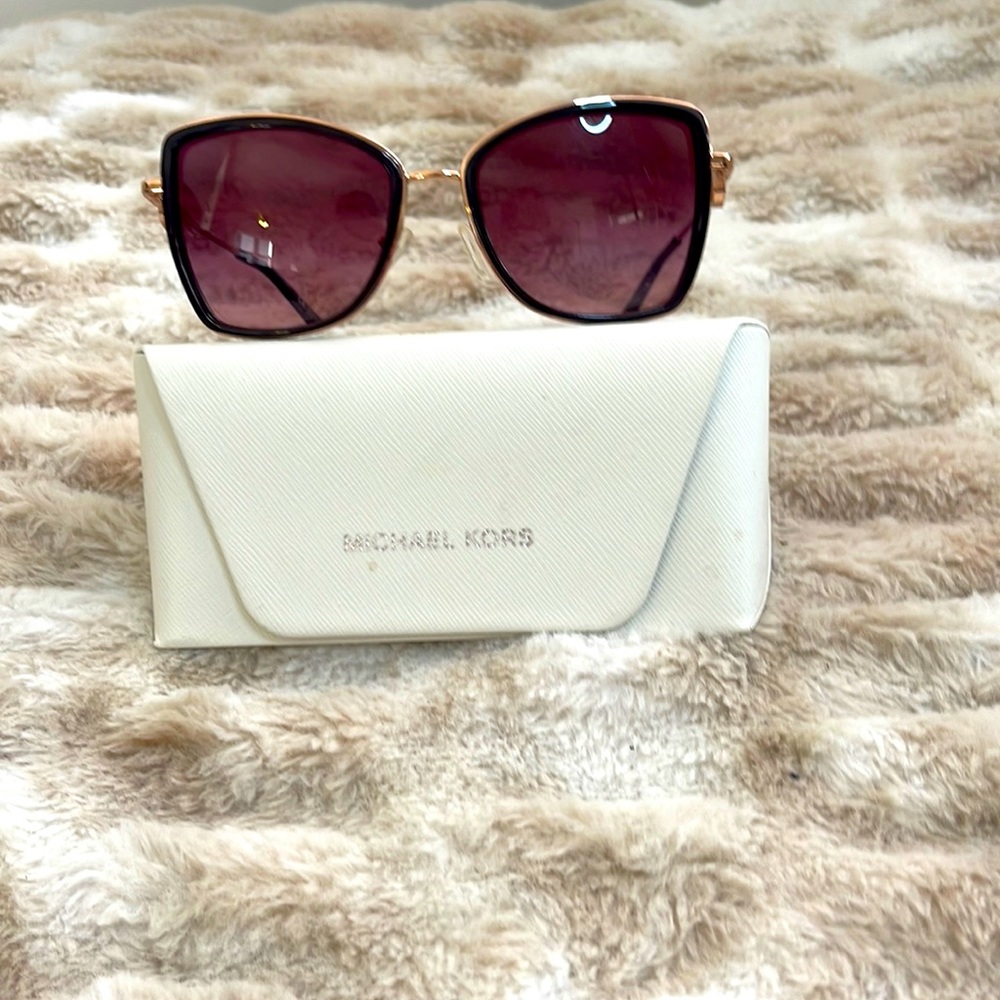 Michael Kors pink and gold sunglasses
